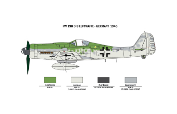 Сборная модель BF109 F4 and FW 190 D9