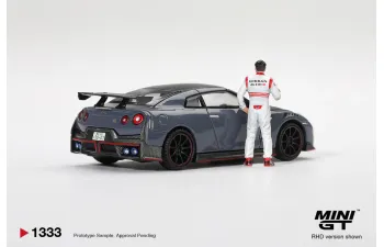 NISSAN GTR R35 Nismo Tsukuba Production Car Lap Record with Matsuda Figure Tssugio Matsuda (2024), blue