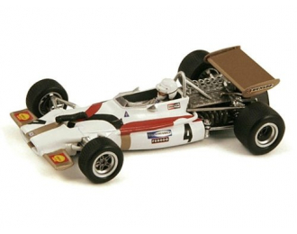 BRM P153, 4, French GP 1970 George Eaton (F1), white