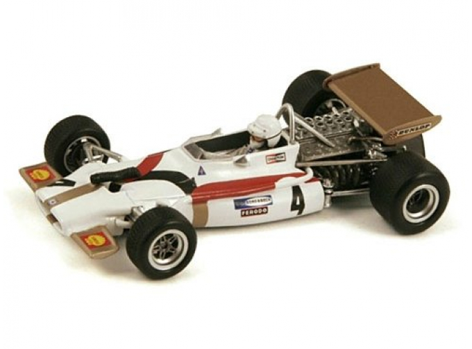 BRM P153, 4, French GP 1970 George Eaton (F1), white