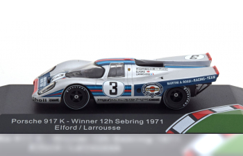 PORSCHE 917 K No 3  Winner 12h Sebring, Elford/Larousse (1971), Martini