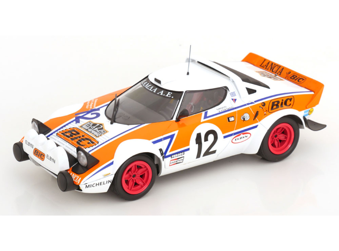 LANCIA Stratos Hf №12 Rally Acropolis (1979) S.Lambda - K.fertakis, White Orange