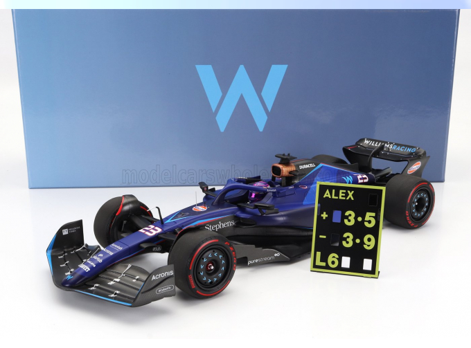 WILLIAMS F1 Fw45 Team Williams Racing №23 Season (2023) Alexander Albon, Blue