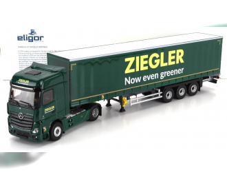 MERCEDES-BENZ Actros 5 1851 Bigspace Truck Telonato Ziegler Transports (2021), Green