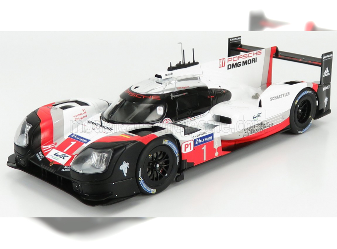 PORSCHE 919 Hybrid 2.0l Turbo V4 Team Porsche №1 24h Le Mans (2017) N.Jani - N.Tandy - A.Lotterer, White Red Black