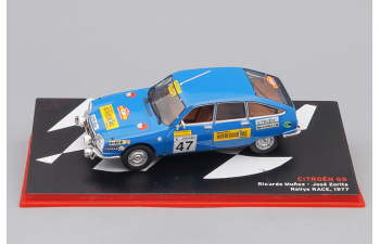 CITROEN GS Ricardo Munoz - Jose Zorita Rallye RACE 1977, blue