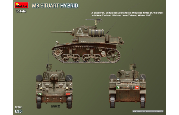 Сборная модель M3 Stuart Hybrid Military 1945