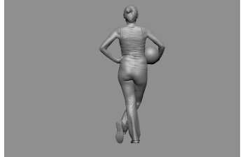 Фигурка Девушка с мячом (под покраску)