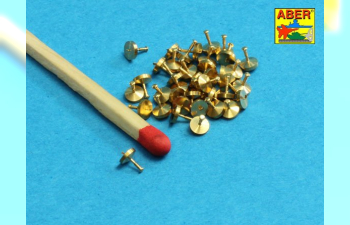 Turned rivets 0,9 x1,3 x 0,5mm 40 pcs.