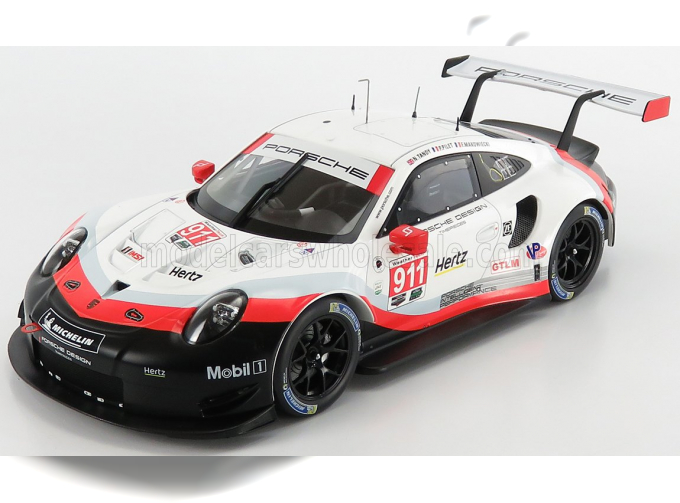 PORSCHE 911 991 Rsr Porsche Gt Team №911 24h Daytona (2018) F.Makowieckie - P.Pilet - N.Tandy, White Black Red