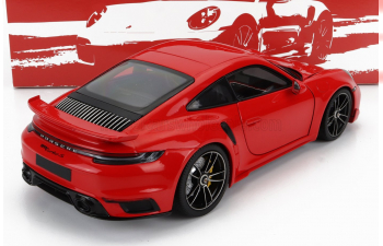 PORSCHE 911 992 Turbo S Coupe Sport Design 2021, Red