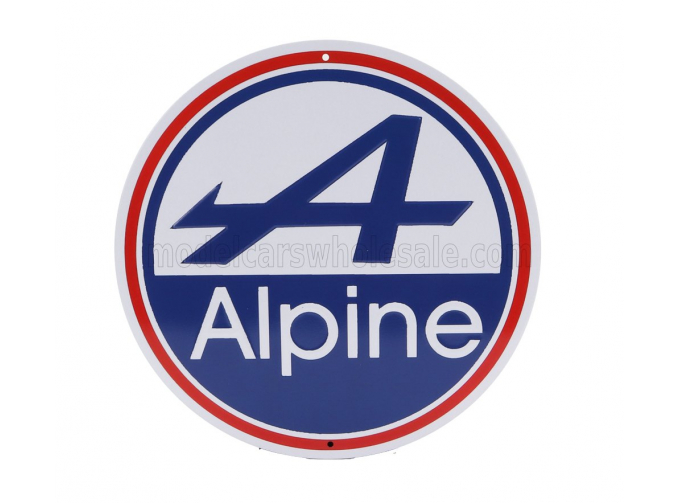 ACCESSORIES Metal Round Plate - Renault Alpine, Various