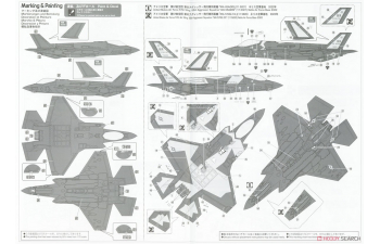 Сборная модель Современный американский реактивный истребитель F-35 LIGHTNING II (A Version) "65th Aggressor Squadron"
