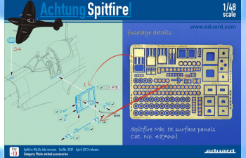 Фототравление Spitfire Mk.IX surface panels