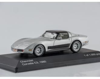 CHEVROLET Corvette C3 Coupe (1980), silver / black