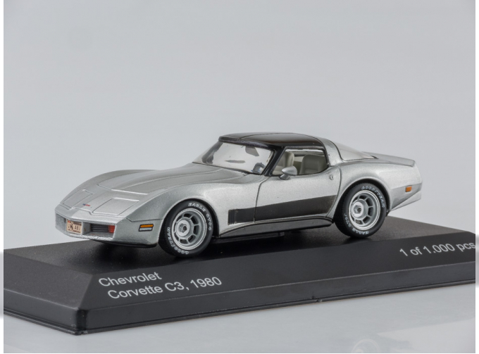 CHEVROLET Corvette C3 Coupe (1980), silver / black