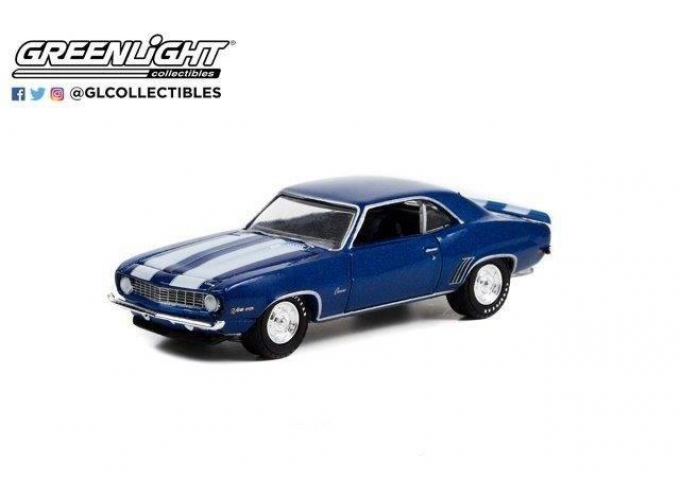 CHEVROLET Camaro Z28 (Lot #687.3) (1969), Dusk Blue/White Stripes