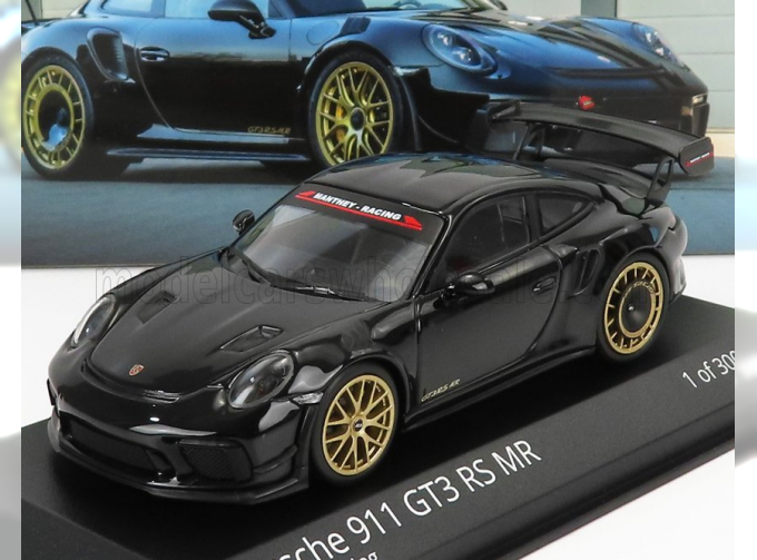 PORSCHE 911 991-2 Gt3 Rs Mr Team Manthey Racing 2018 - Golden Rims, Black