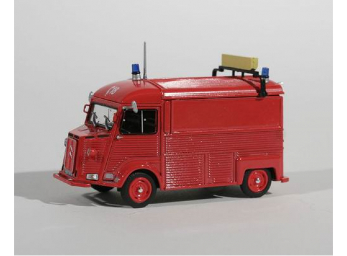 CITROEN TYPE H AILES CARREES SAPEURS POMPIERS (пожарный) 1968, red