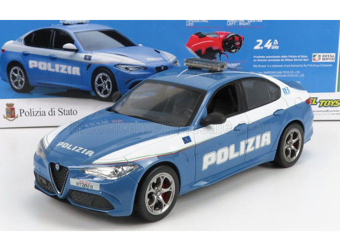 ALFA ROMEO Giulia Quadrifoglio Polizia Stradale (2015), Light Blue White