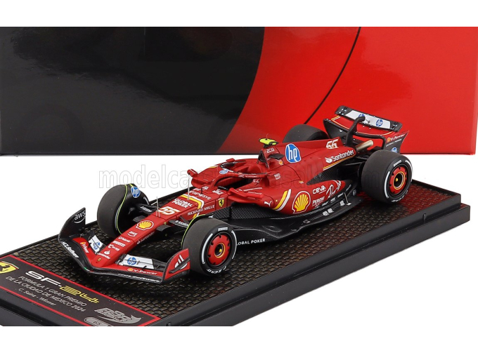 FERRARI F1 Sf-24 Team Scuderia Ferrari Sf24 №55 Winner Mexico Gp (2024) Carlos Sainz Jr., Red Black