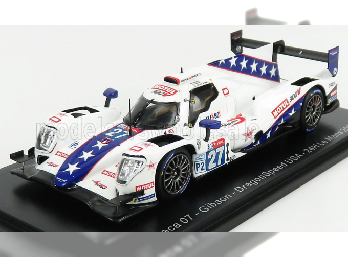 ORECA 07 Gibson Team Draginspeed Usa N27 16th 24h Le Mans (2020) B.Hanley - H.Hedman - R.van Der Zande, White Blue