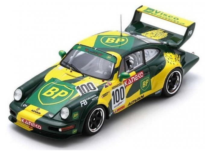 PORSCHE 911 964 Rsr Team Bp Oil №100 Gt1 Jctc (1995) K.Takahashi - K.tsuchiya, Green Yellow