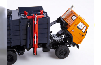 Мусоровоз КО-415А (53213), оранжевый / синий