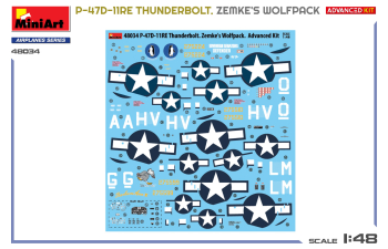 Сборная модель DRAGON WINGS P-47d-11re Thunderbolt Airplane Military 1942