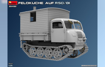 Сборная модель STEYR Rso/01 гусеничный с немецкой полевой кухней времён Второй мировой войны