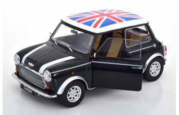 MINI Cooper LHD, dark green-metallic white Union Jack