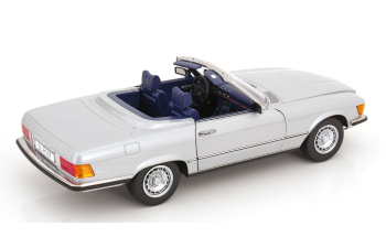 MERCEDES-BENZ 450 SL R107 with removable Softtop (1985), silver