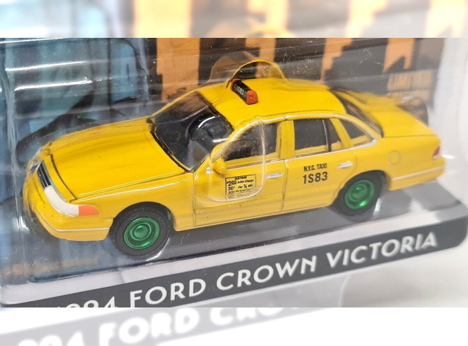 FORD Crown Victoria (1994) NYC Taxi Такси Нью-Йорка, специальное издание Гринлайт с зелеными колесами