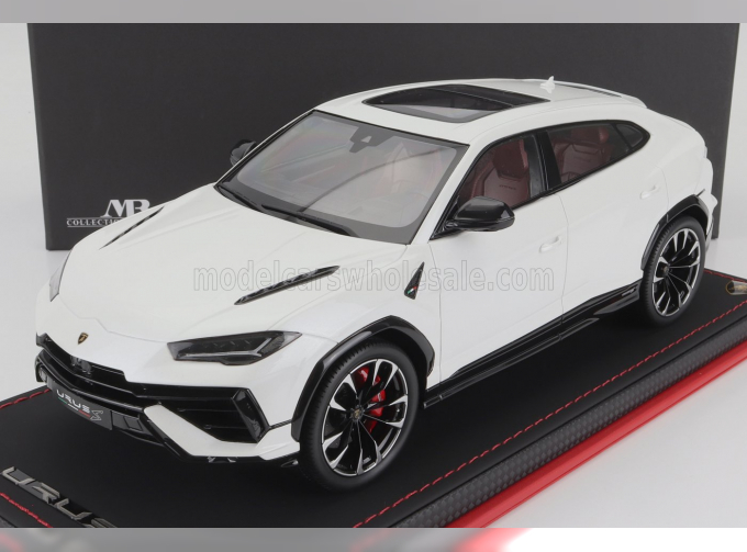 LAMBORGHINI Urus S (2022) - Con Vetrina - With Showcase, Balloon White Pearl Met