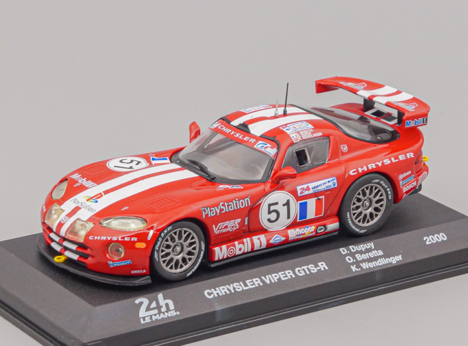 CHRYSLER Viper Gts-r 8.0l V10 Team Oreca №51 24h Le Mans 2000 Olivier Beretta - Karl Wendlinger - Dominique Dupuy, red / white