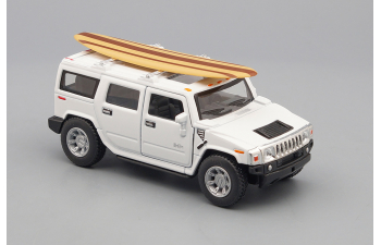 HUMMER H2 SUV Surfboard (2005), white