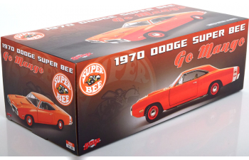 DODGE Coronet Super Bee Go Mango (1970), orange white