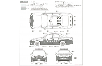 Сборная модель TOYOTA CROWN GRS202 Patrol Car 10