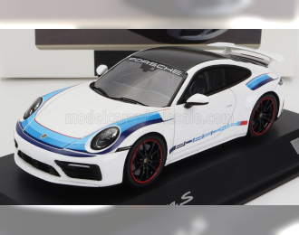 PORSCHE 911 992 Carrera S Coupe Aero Kit (2019), White Blue Black