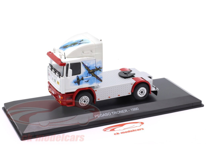 Pegaso Troner Sattelzugmaschine (1990), white / red / decor