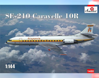 Сборная модель Французский пассажирский самолет Sud Aviation Caravelle 10R