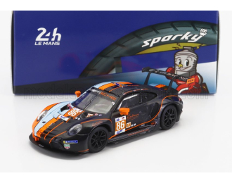PORSCHE 911 991-2 Rsr-19 4.2l Team Gr Racing Gulf №86 24h Le Mans (2023) Ben Barker - Riccardo Pera - Michael Wainwright, Orange Light Blue Black