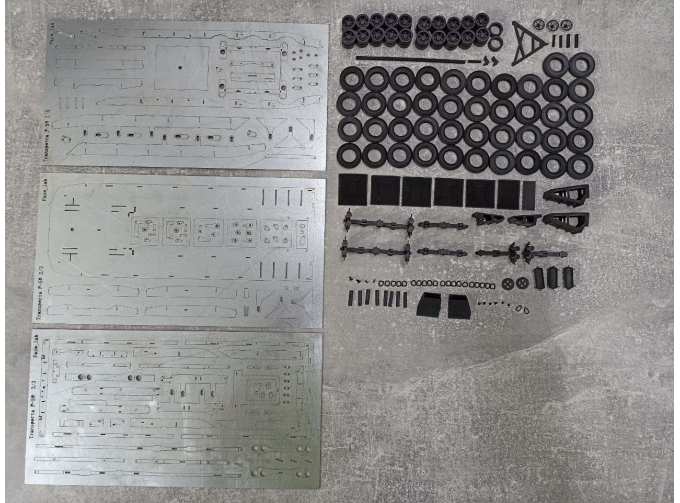 Сборная модель трал-тяжеловоз Transporta P-50