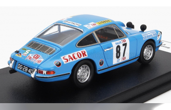 PORSCHE 911l Coupe (night Version) №87 Rally Tap (1971) G.Salvi - J.Arnaud, Light Blue