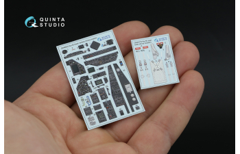 3D Декаль интерьера кабины Ка-50 (черные панели) (arma models)