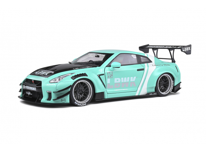  NISSAN GT-R (R35) LB Works (2020), mint green