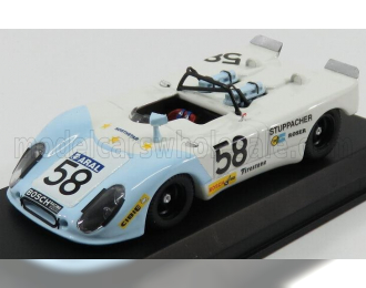 PORSCHE Flunder N 58 24h Le Mans 1972 Roser - Stuppacher, White Light Blue