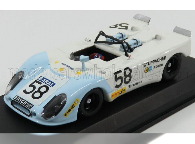 PORSCHE Flunder N 58 24h Le Mans 1972 Roser - Stuppacher, White Light Blue