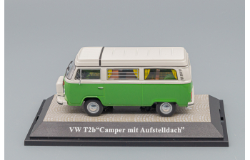 VOLKSWAGEN T2b Camper, green / beige