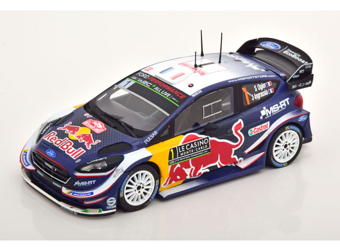 FORD Fiesta WRC #1 "Red Bull M-Sport Ford WRT" Ogier/Ingrassia победитель Rally Monte Carlo Чемпион мира (2018)